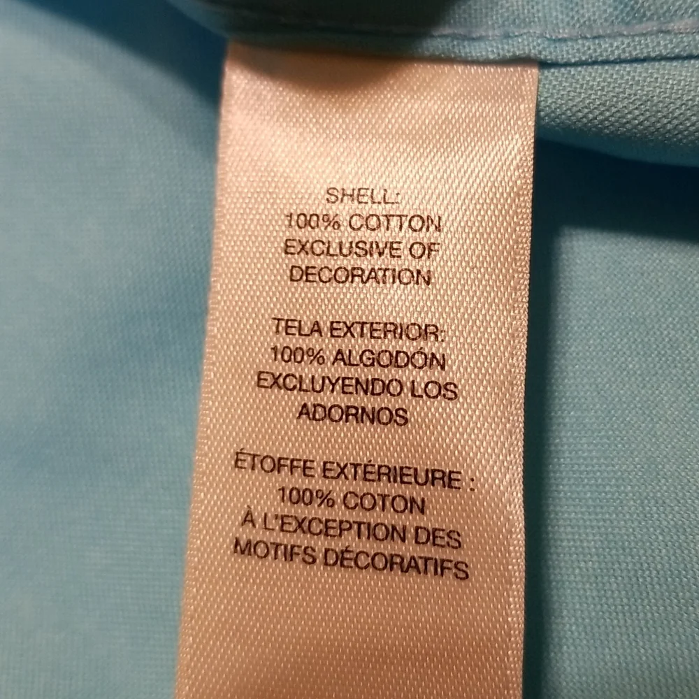 Chico's No Iron Top 3/4 Sleeve Blue Size Small NWOT - Picture 6 of 7